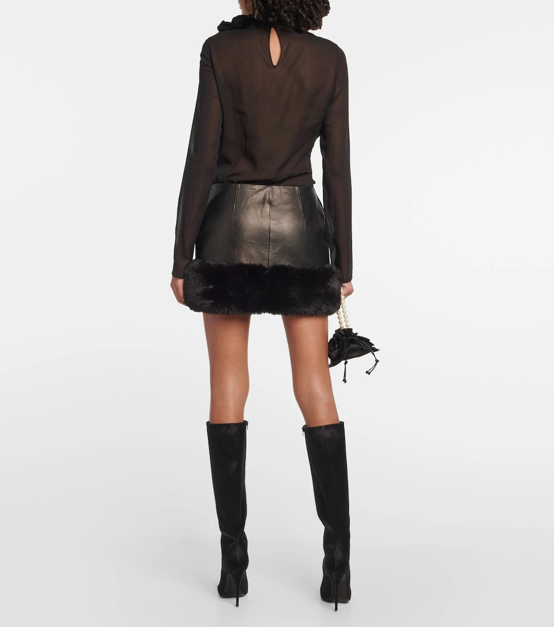 Magda Butrym - Leather miniskirt