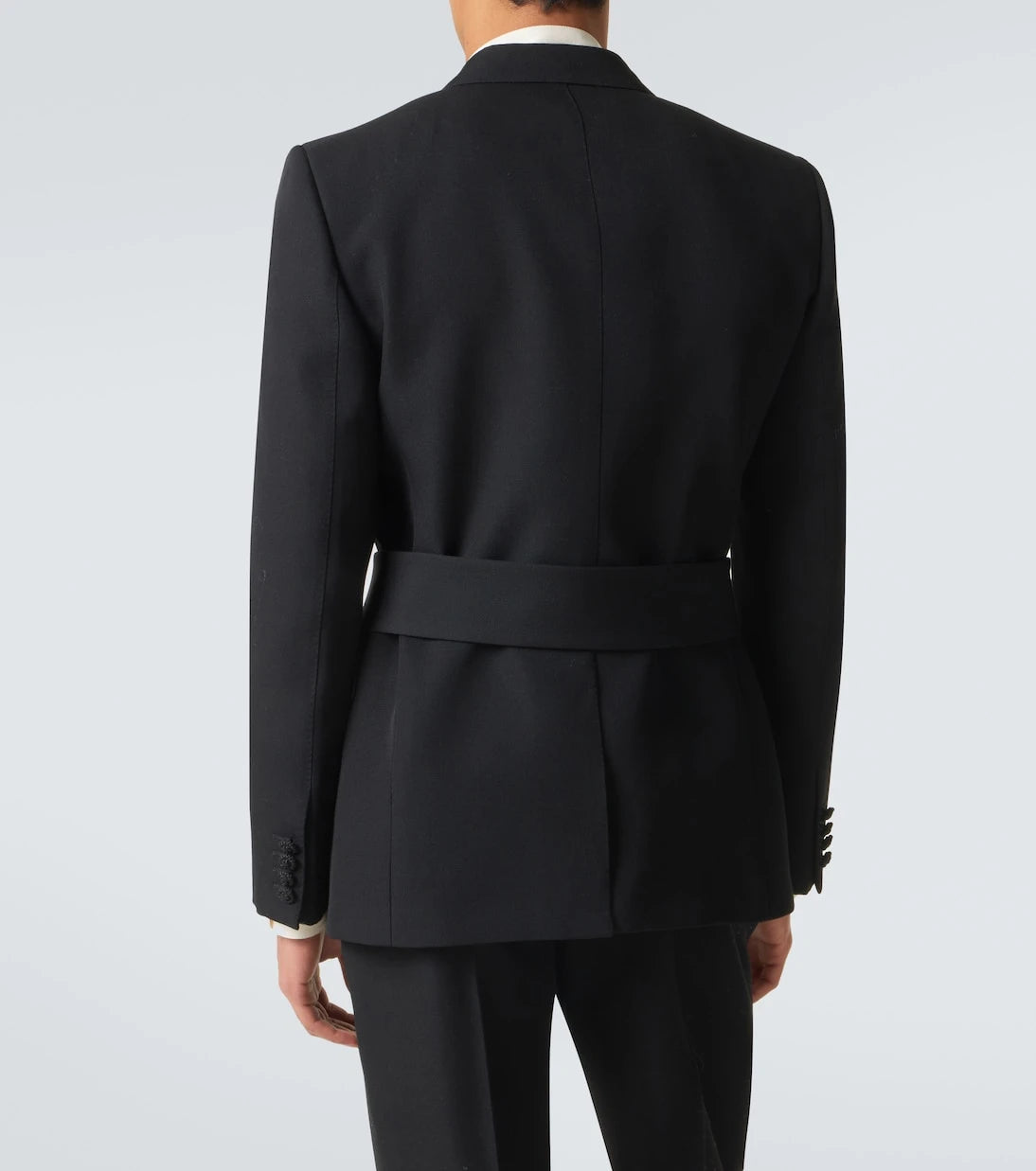 Valentino - Belted virgin wool suit jacket