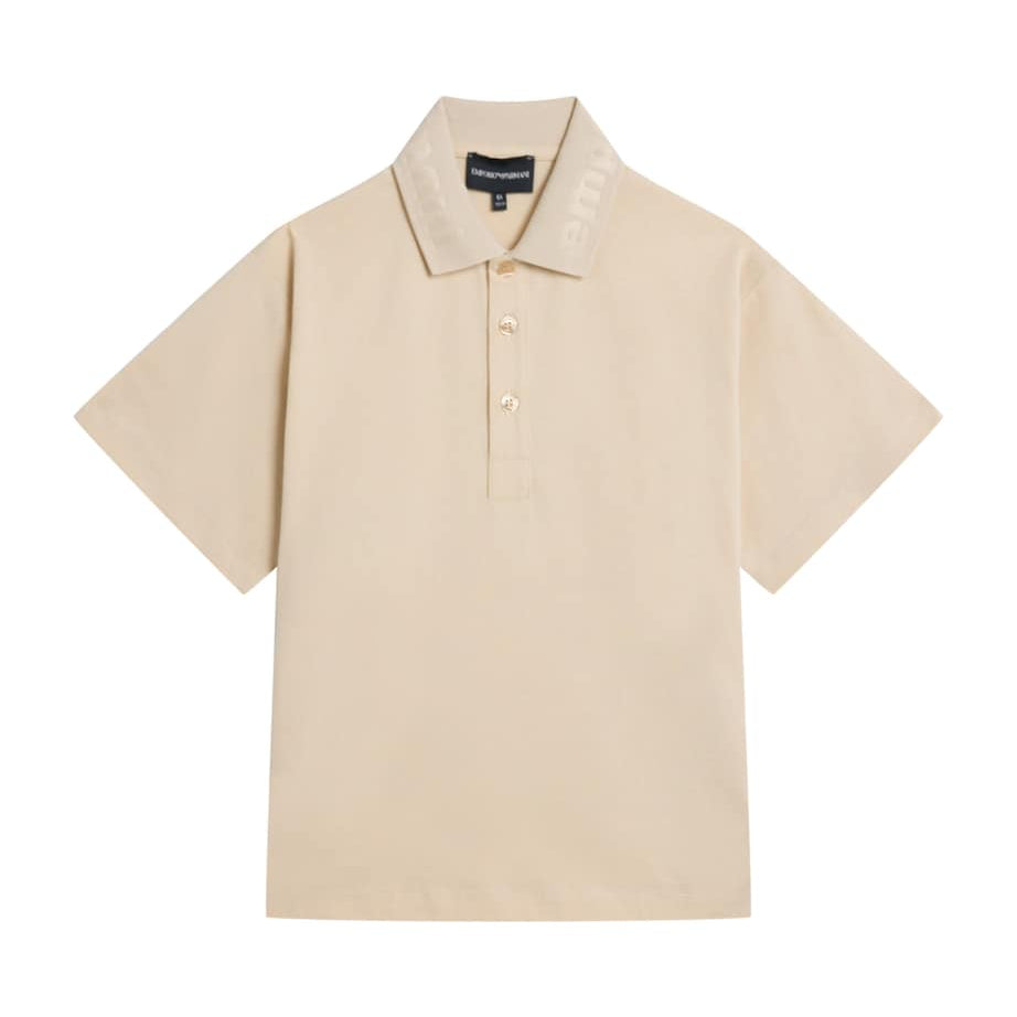 Emporio Armani Kids Cotton Logo Polo Shirt (6-36 Months)