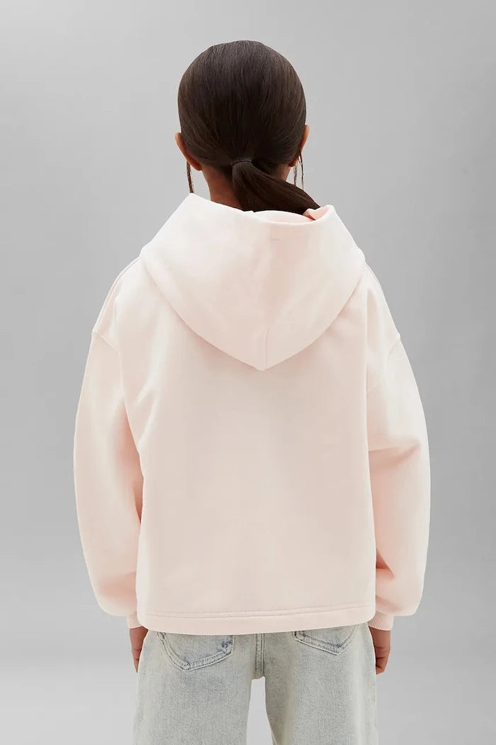 Calvin Klein Jeans çocuk pamuklu kapüşonlu sweatshirt