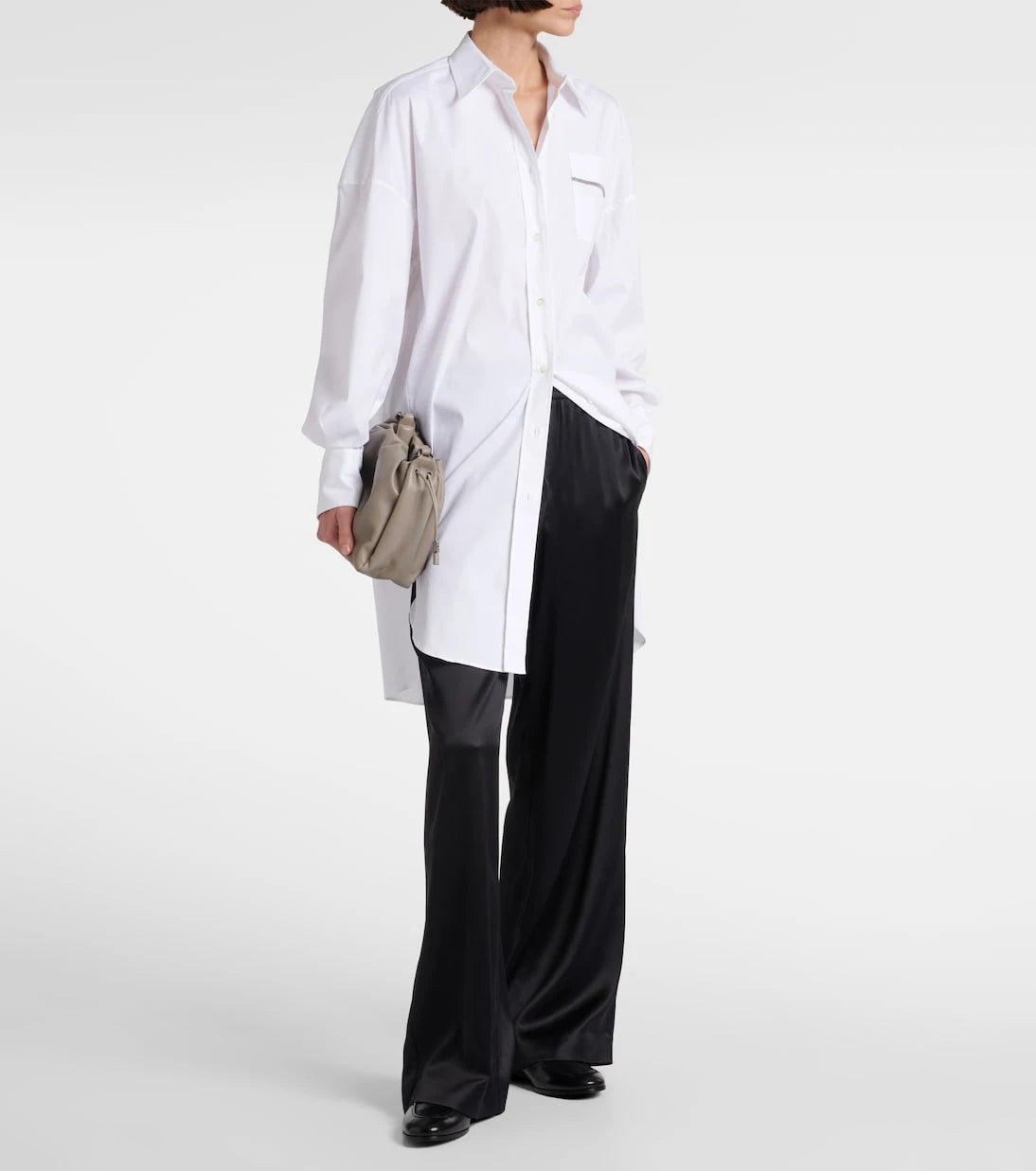 Brunello Cucinelli - Silk-blend wide-leg pants