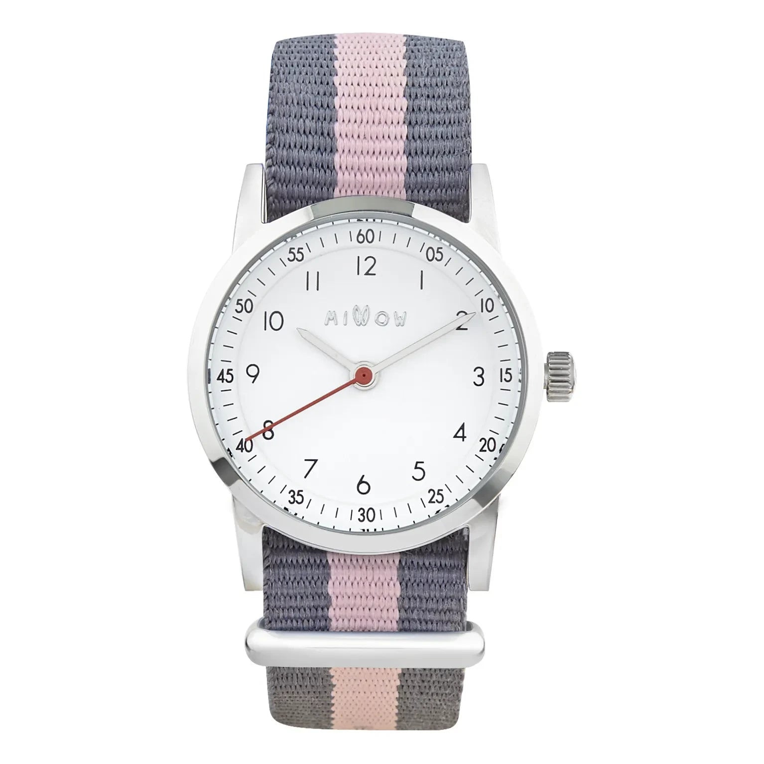 Millow - Blossom Watch Striped Bracelet | Pale Pink