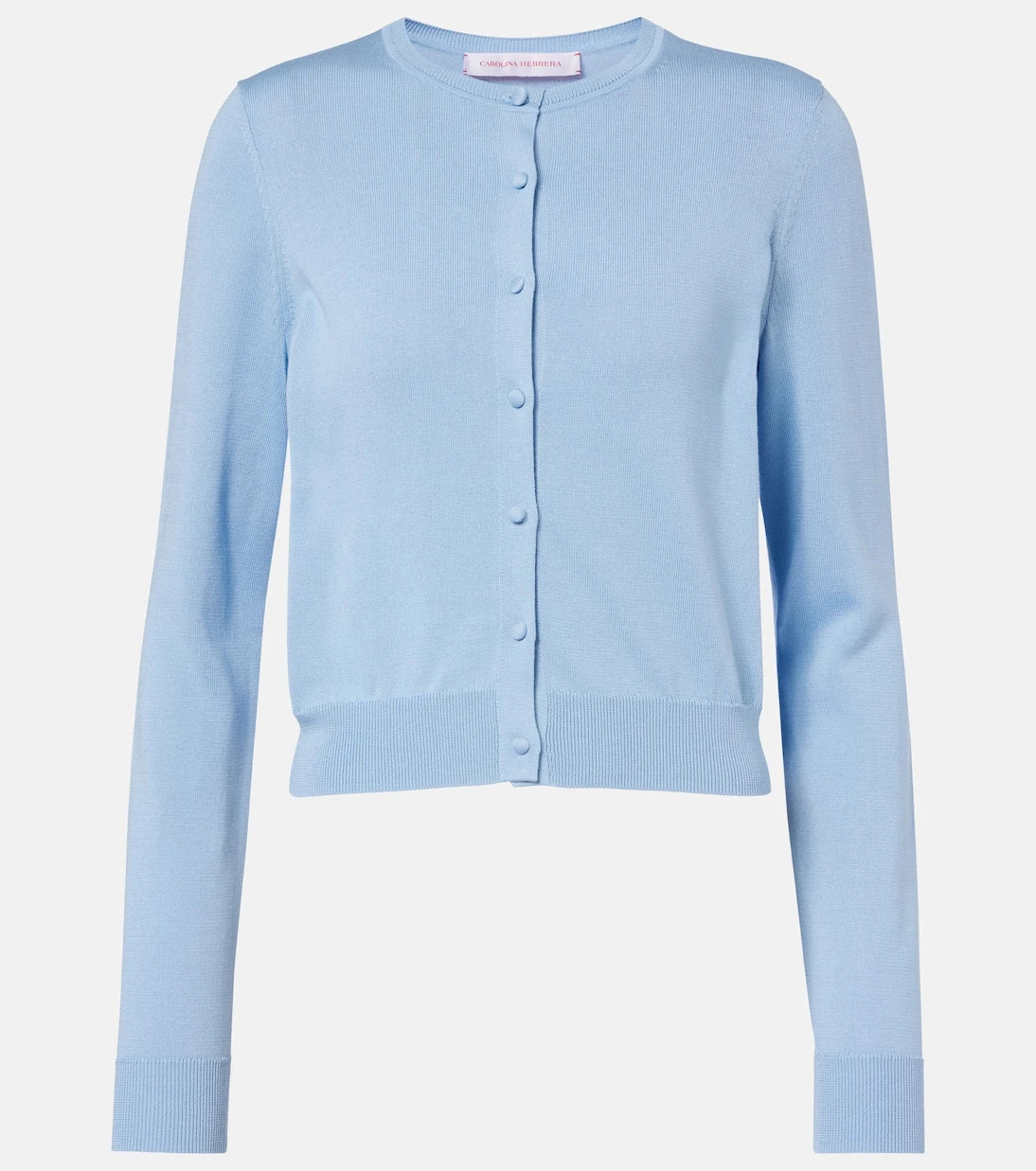 Carolina Herrera - Cropped silk and cotton cardigan