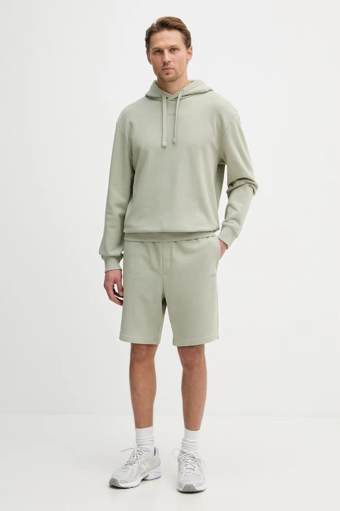 HUGO kapüşonlu erkek pamuklu sweatshirt Dapo