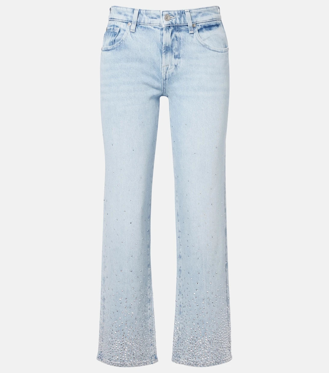 7 For All Mankind - Calie embellished straight jeans