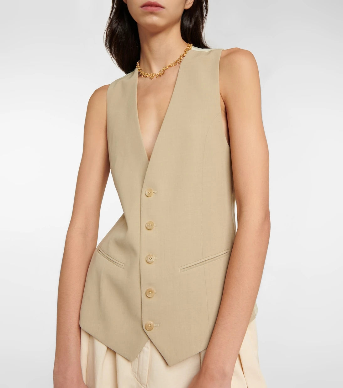 Petar Petrov - Wera wool and gabardine vest