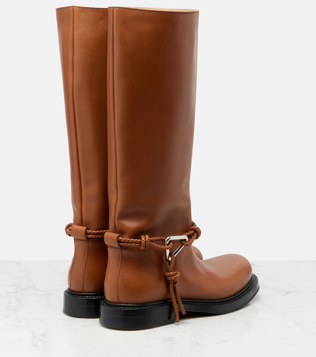 Bottega Veneta - James leather knee-high boots