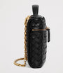 Bottega Veneta Black Small Leather Soft Vanity Case Top-Handle Bag
