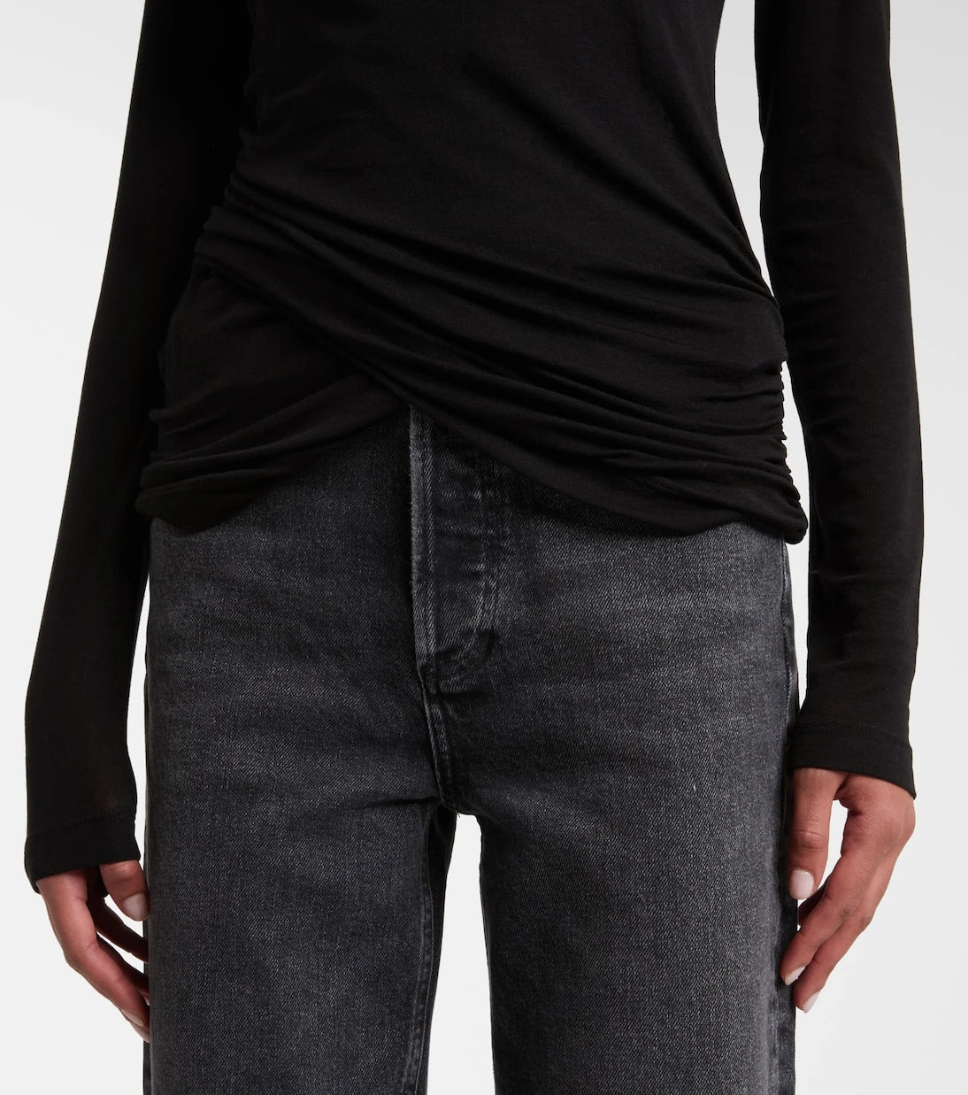 Agolde - Eve draped T-shirt