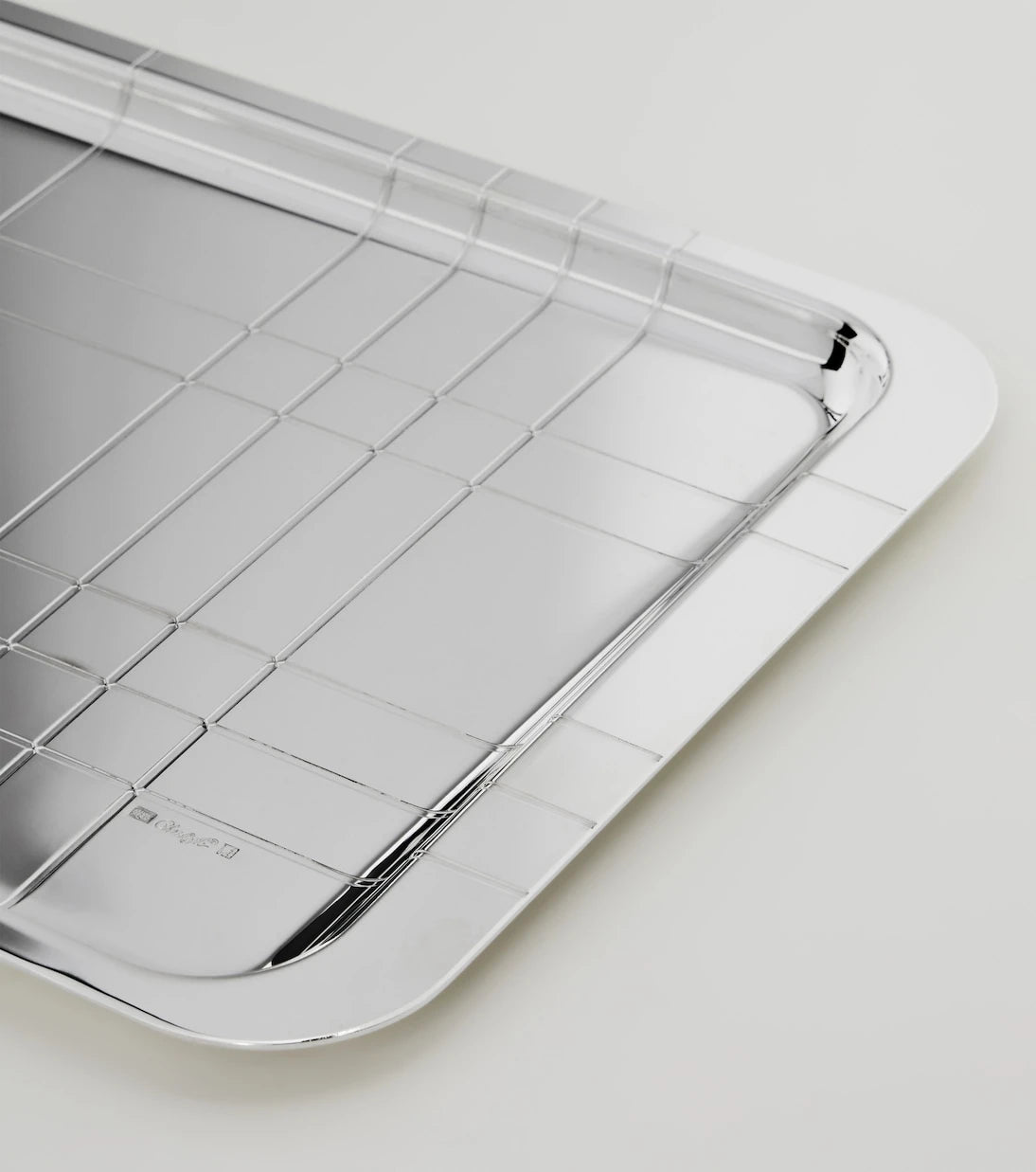 Christofle - Graphik silver-plated tray