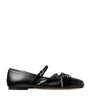 Jimmy Choo Multi Loli Leather Ballerina Flats