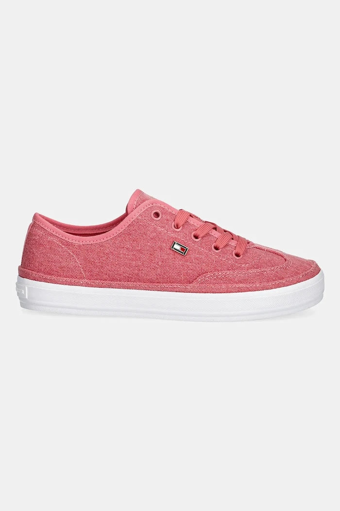 Ниски кецове Tommy Hilfiger WASHED CANVAS VULC SNEAKER