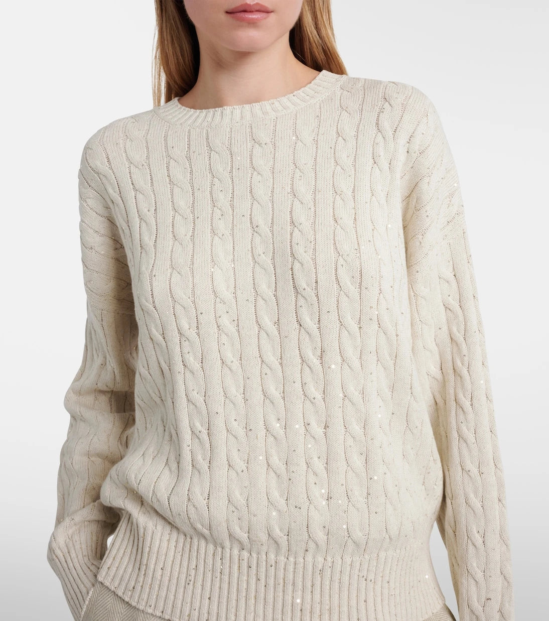Brunello Cucinelli - Sequined cotton-blend sweater