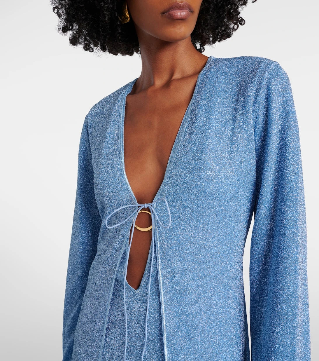 Oséree - Lumière Plumage feather-trimmed robe