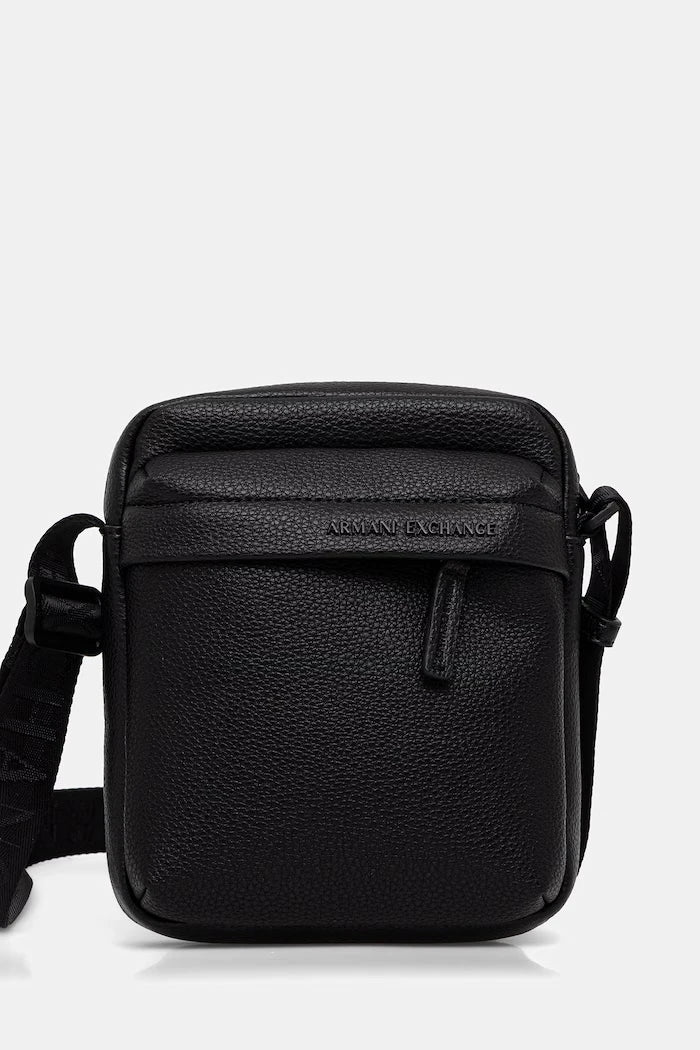 Armani Exchange Erkek Suni Deri Omuz Çantası