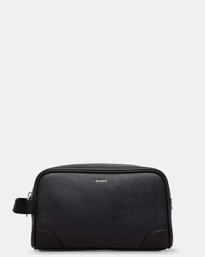 HUGO козметична чантичка за път мъжка от имитация на кожа GO-BAG WASHBAG