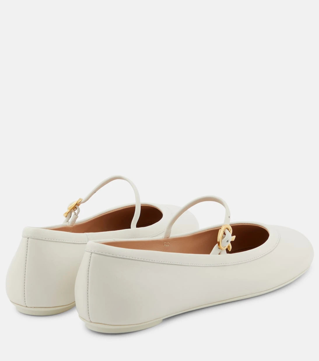Gianvito Rossi - Carla leather Mary Jane flats