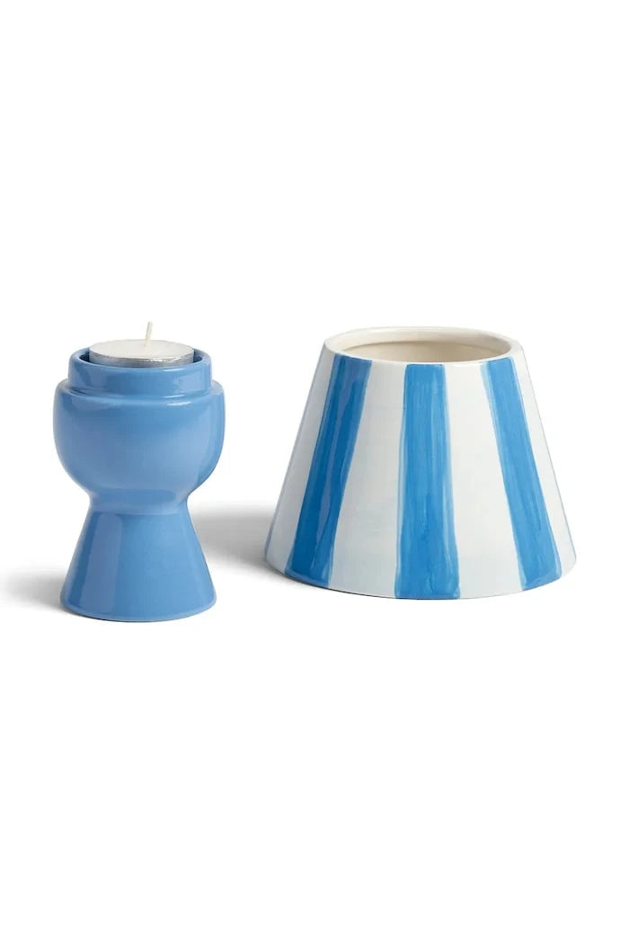 Декоративен свещник &k amsterdam cantine blue 16 cm