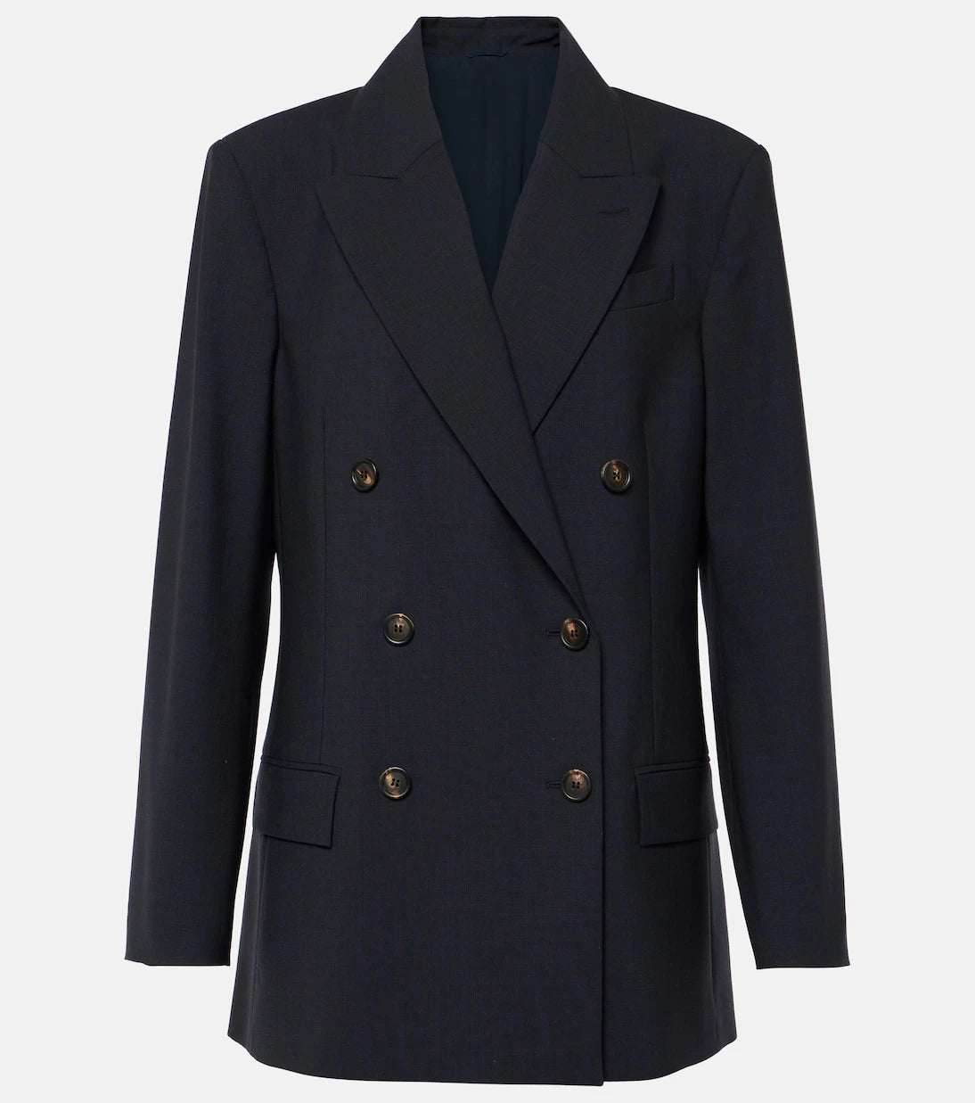Brunello Cucinelli - Double-breasted wool-blend blazer