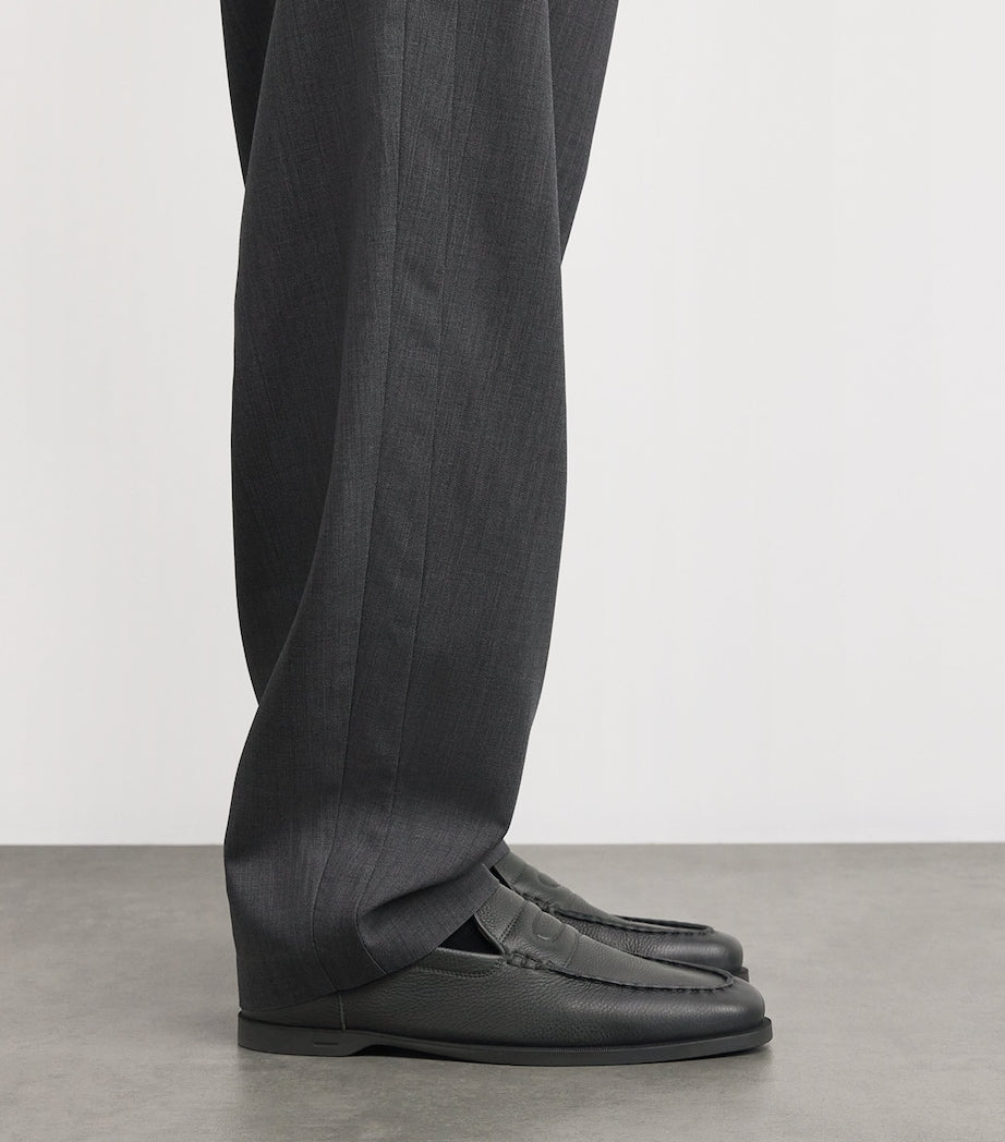 Leather Pace Loafers