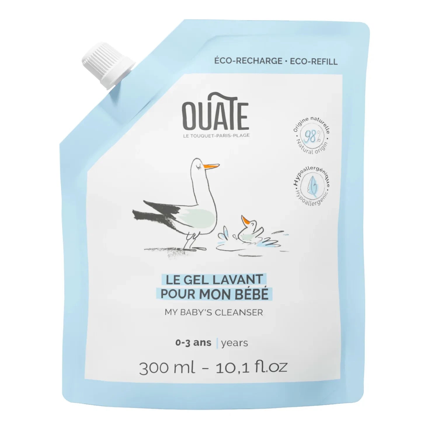 Ouate - Washing gel for my baby - refill - 300 ml