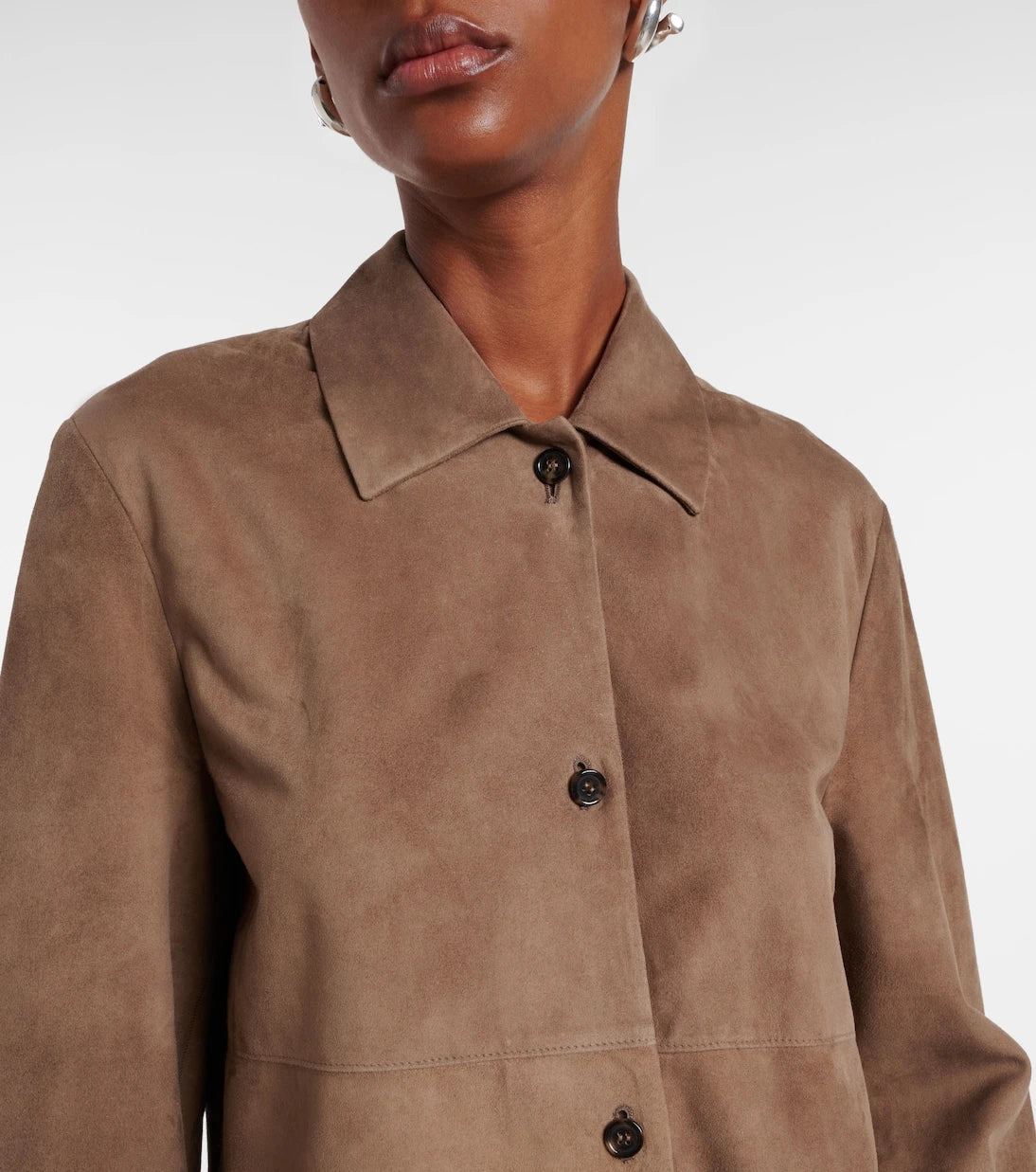 'S Max Mara - Estate suede overshirt