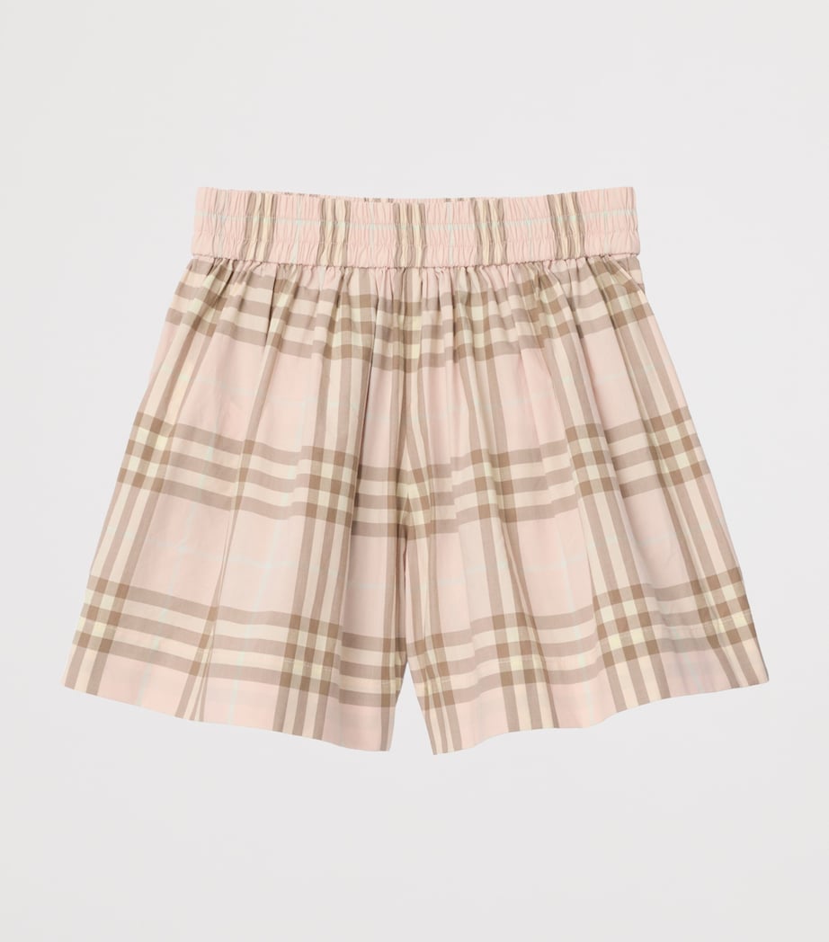 Burberry Kids Cotton Check Shorts (3-12 Years)