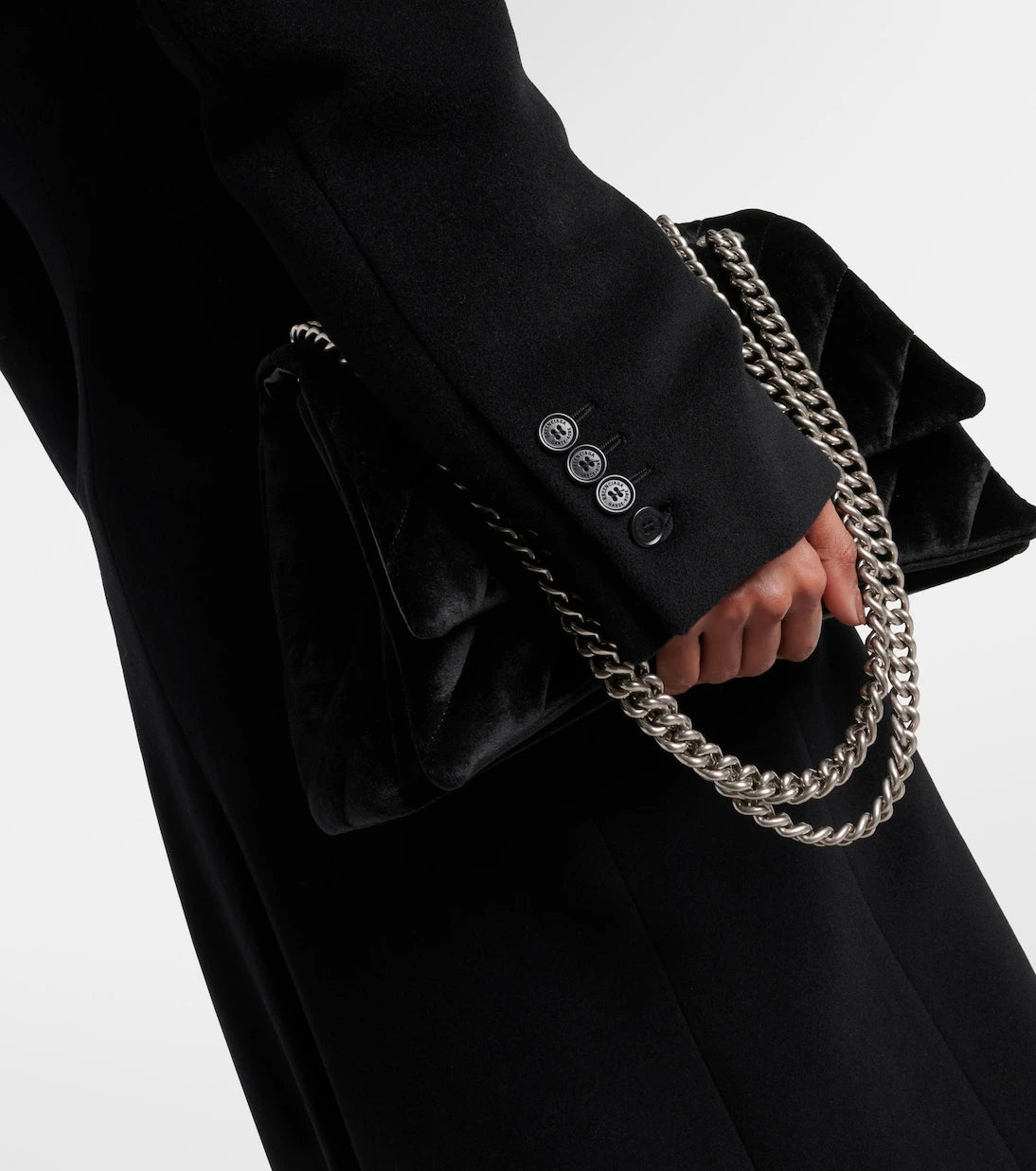 Balenciaga - Cinched cashmere and wool coat
