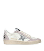 White Leather Ball Star Sneakers