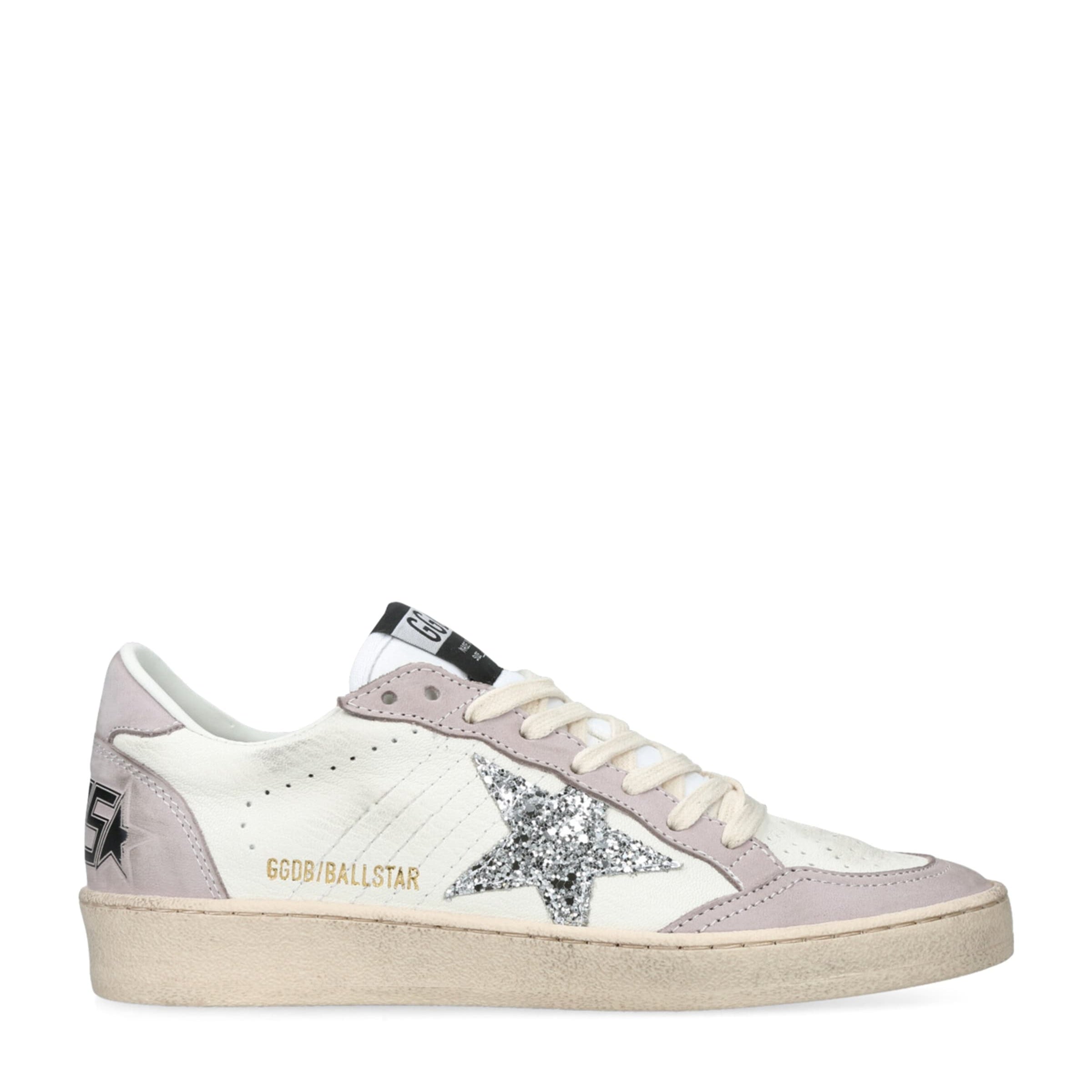 White Leather Ball Star Sneakers