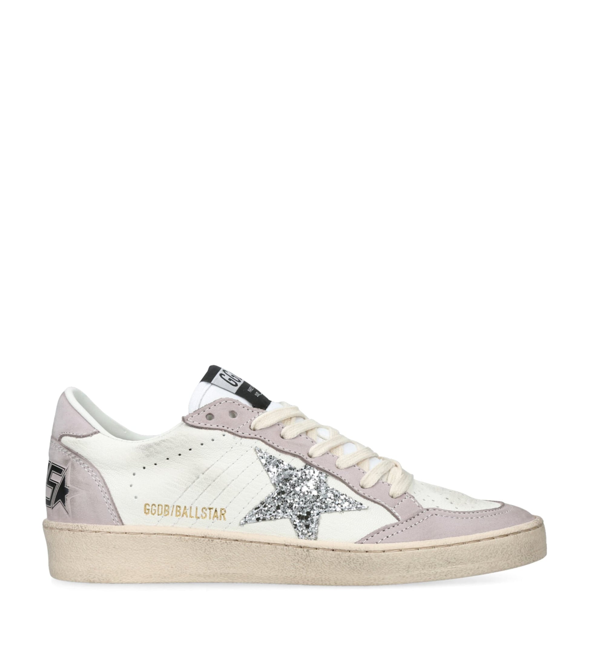 White Leather Ball Star Sneakers