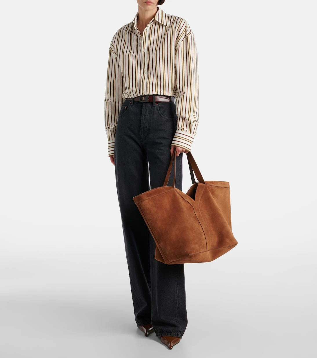 Saint Laurent - Y suede tote bag