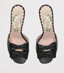 Valentino Garavani Black Leather Bow-Detail Bowow Mules 75