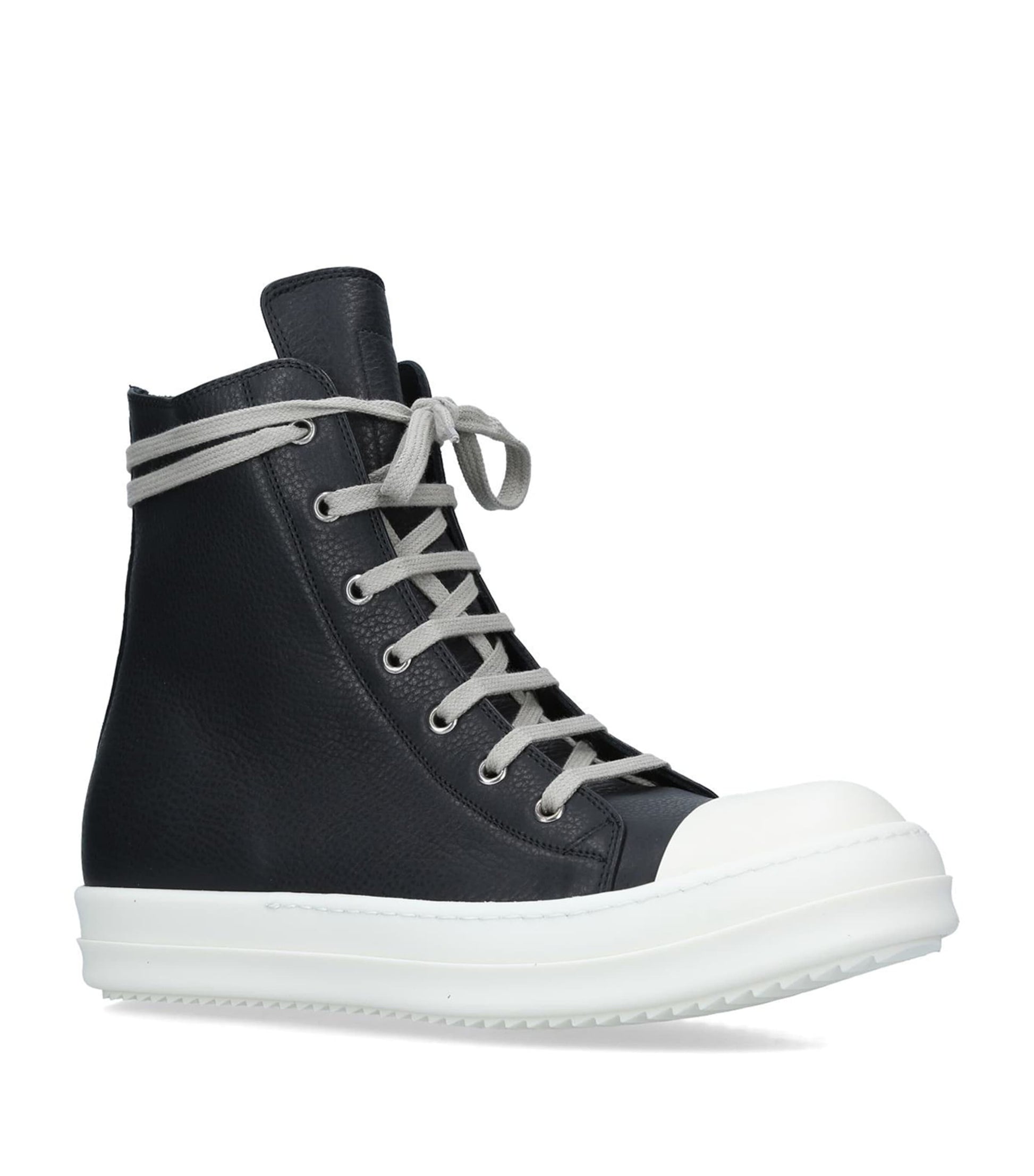 Leather High-Top Sneakers