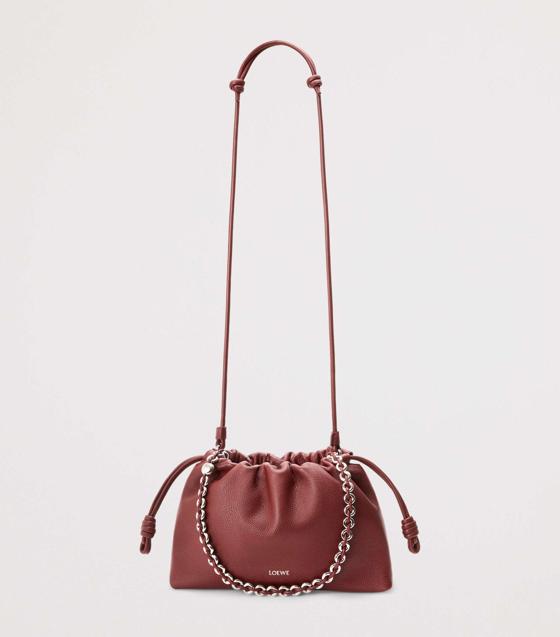 Medium Leather Flamenco Shoulder Bag