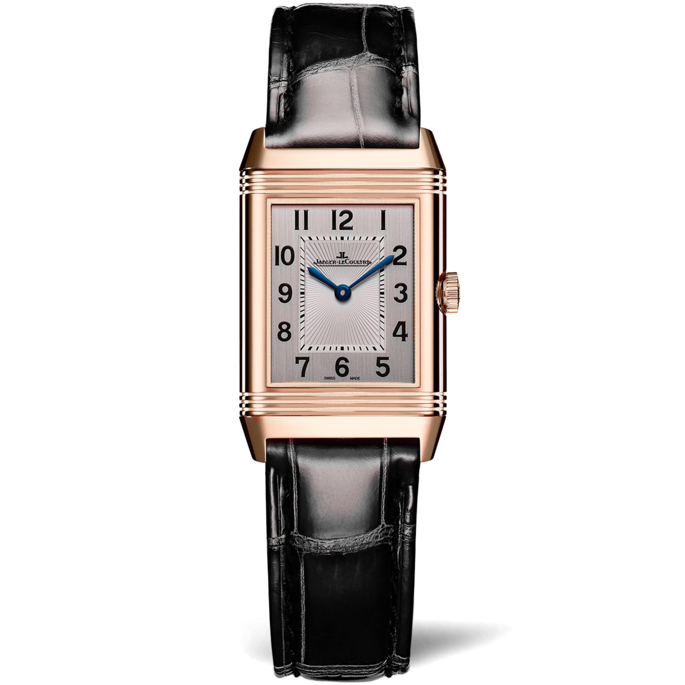 Pink Gold and Diamond Reverso Classic Duetto Watch 34mm