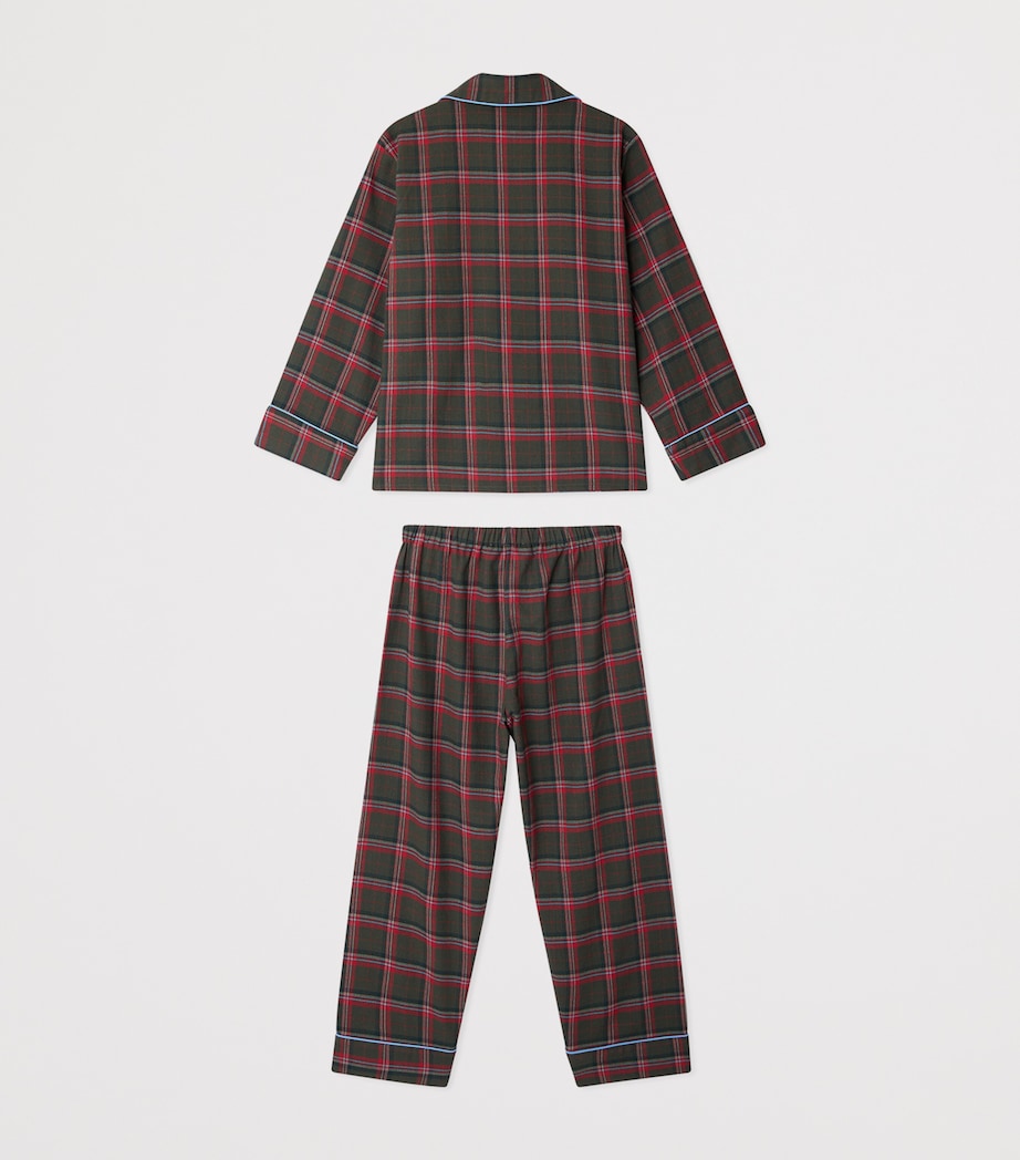 Cotton Plaid Pyjama Set (4-8 Years)