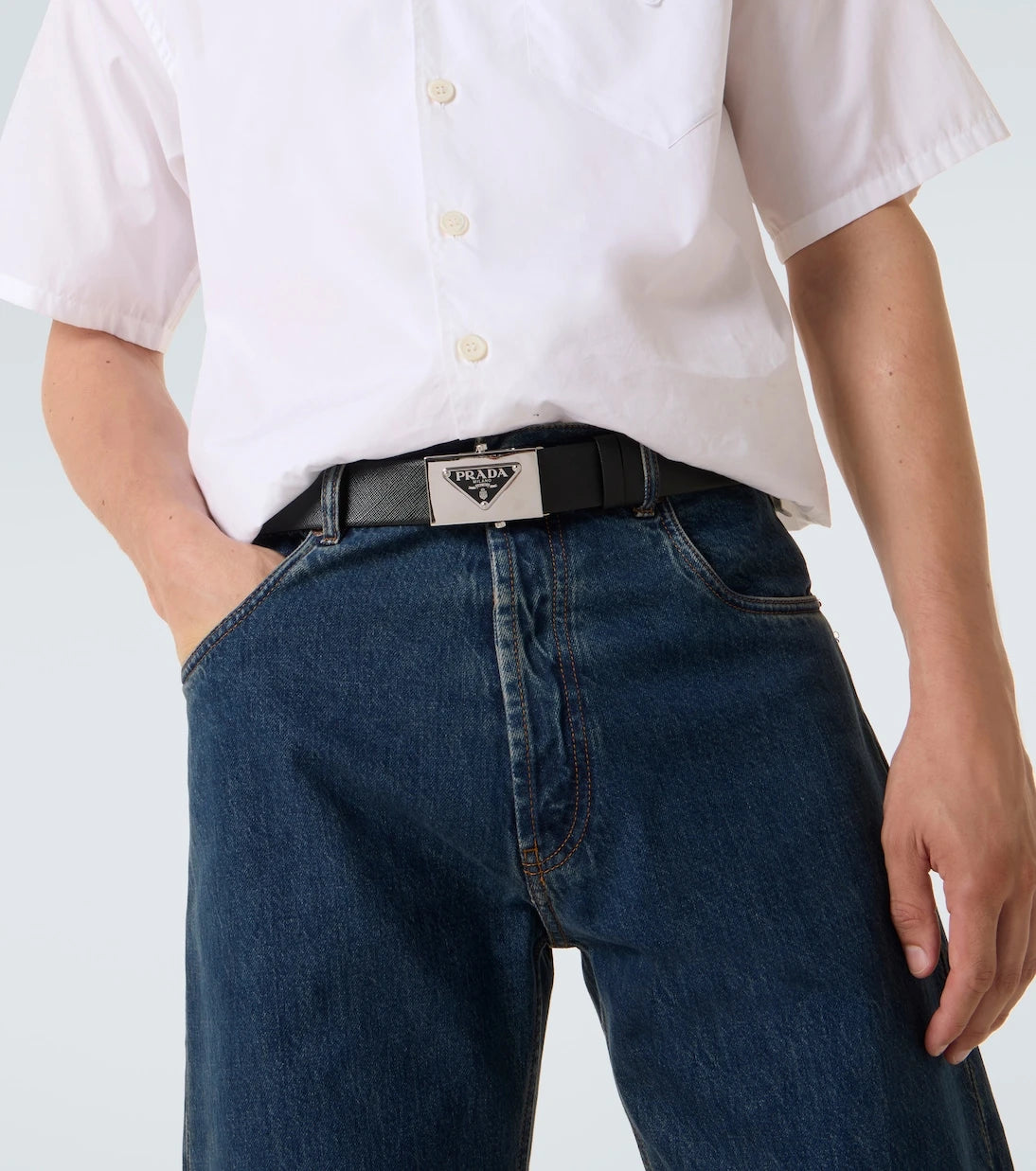 Prada - Saffiano leather belt