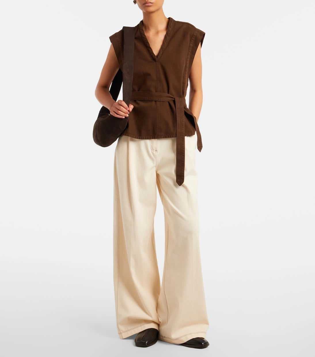 Lemaire - Croissant Small leather shoulder bag