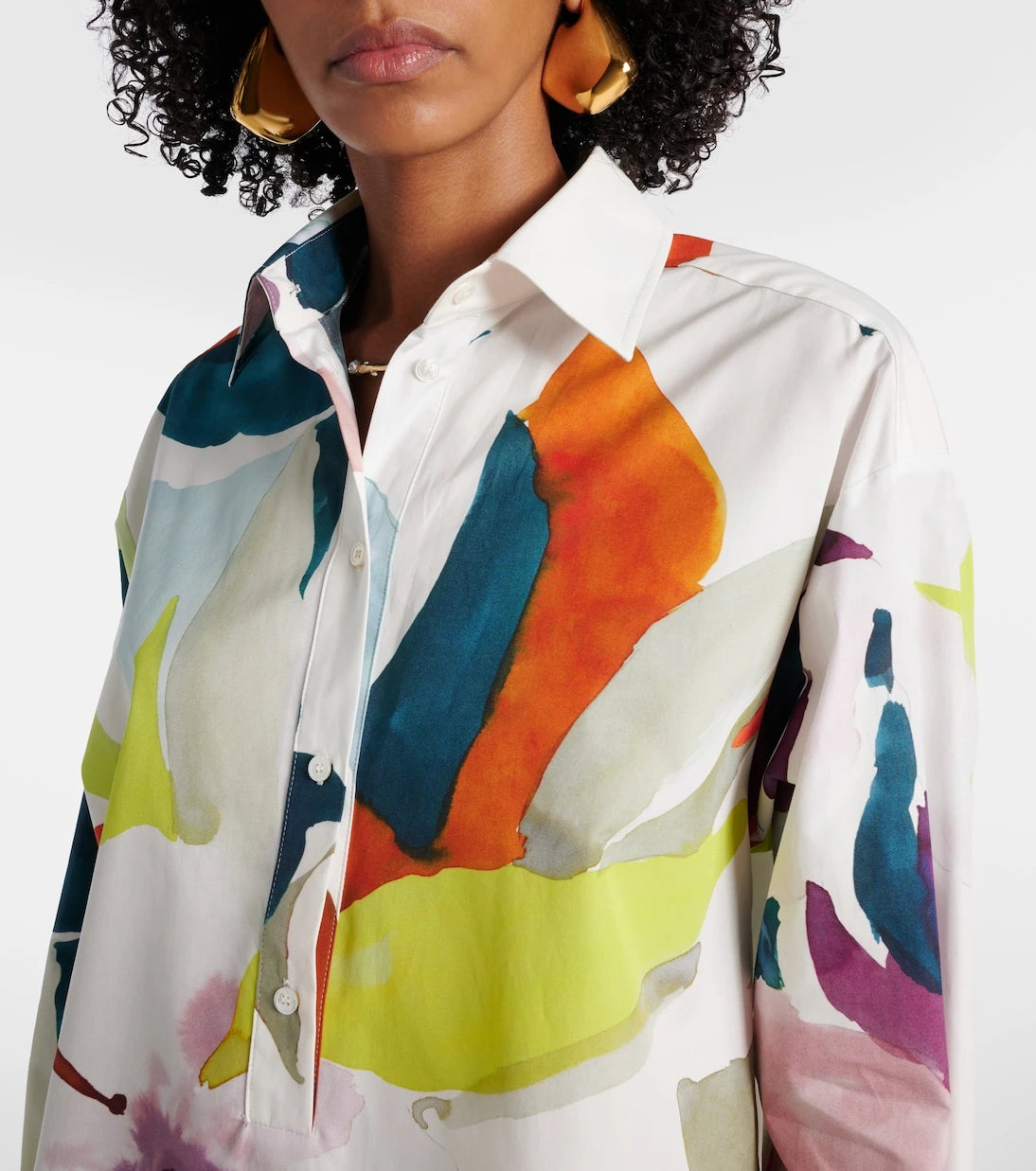 Max Mara - Verace baskılı pamuklu üst