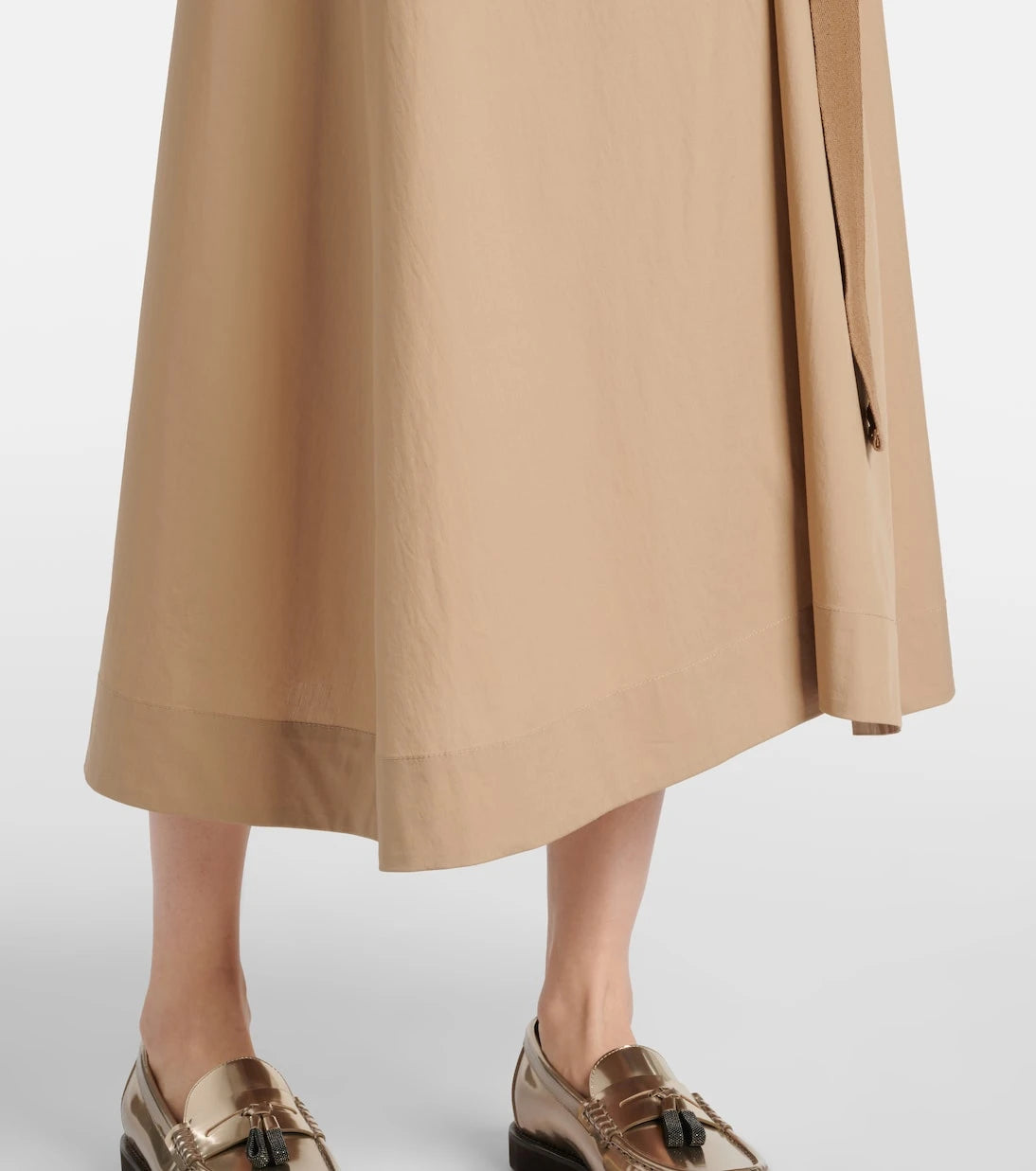 Brunello Cucinelli - Belted cotton shirt dress