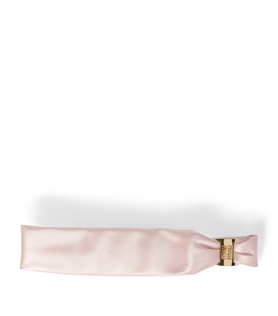 Pink Satin Headband