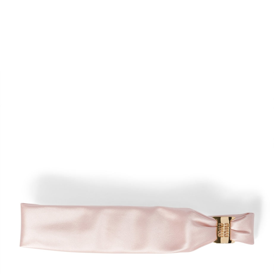 Pink Satin Headband
