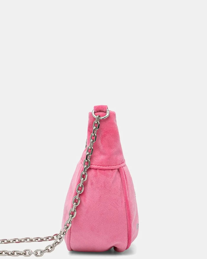 Juicy Couture чанта тип хобо дамска от кадифе KIMBERLY