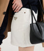 Prada White Denim Mini Skirt