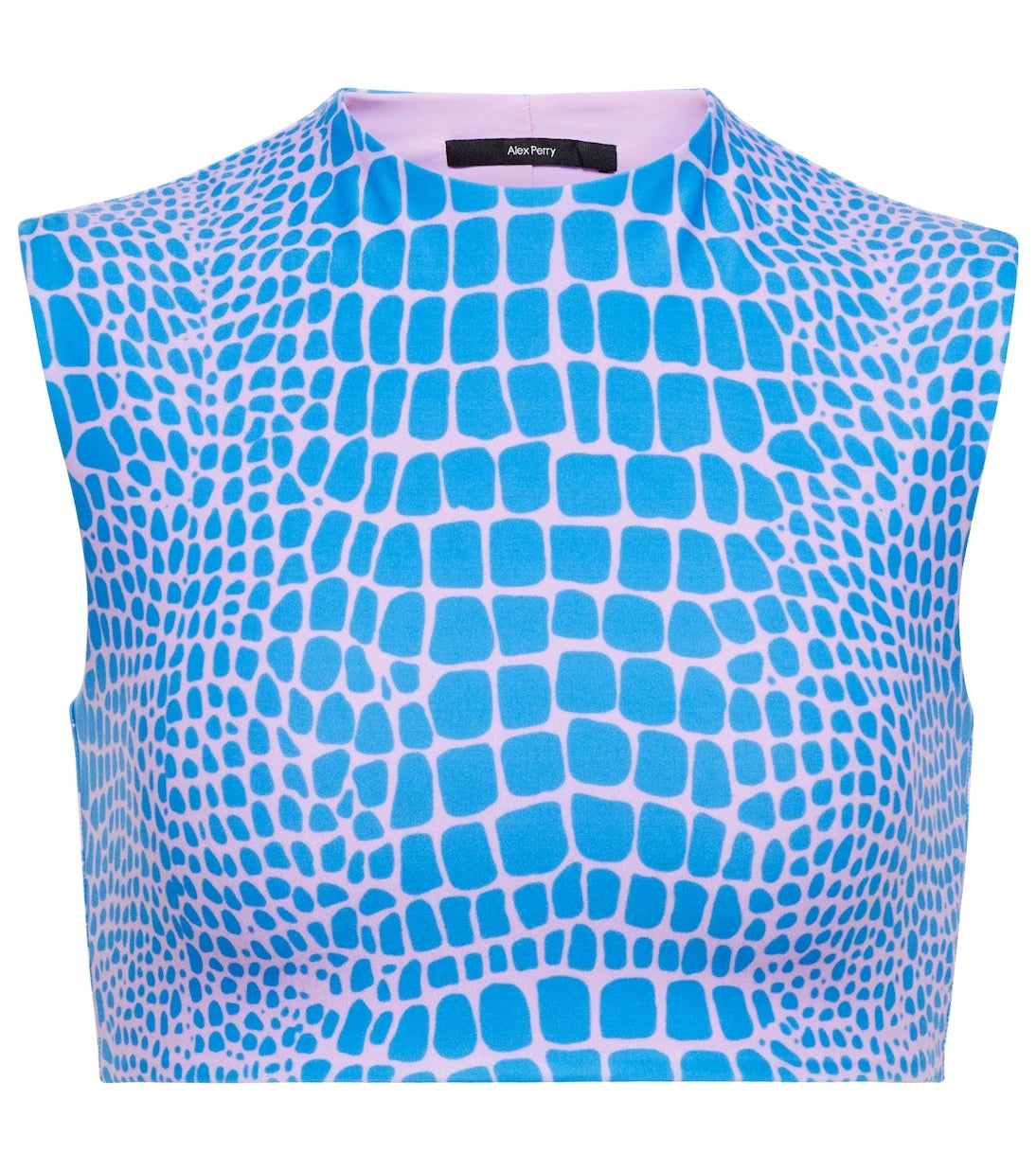 Alex Perry - Caine printed crop top
