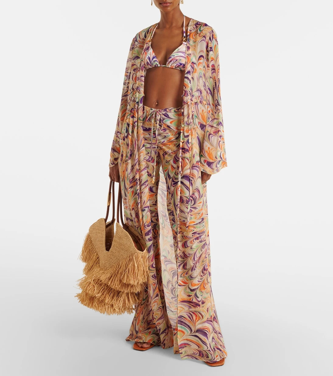 Alexandra Miro - Chloe printed georgette kaftan