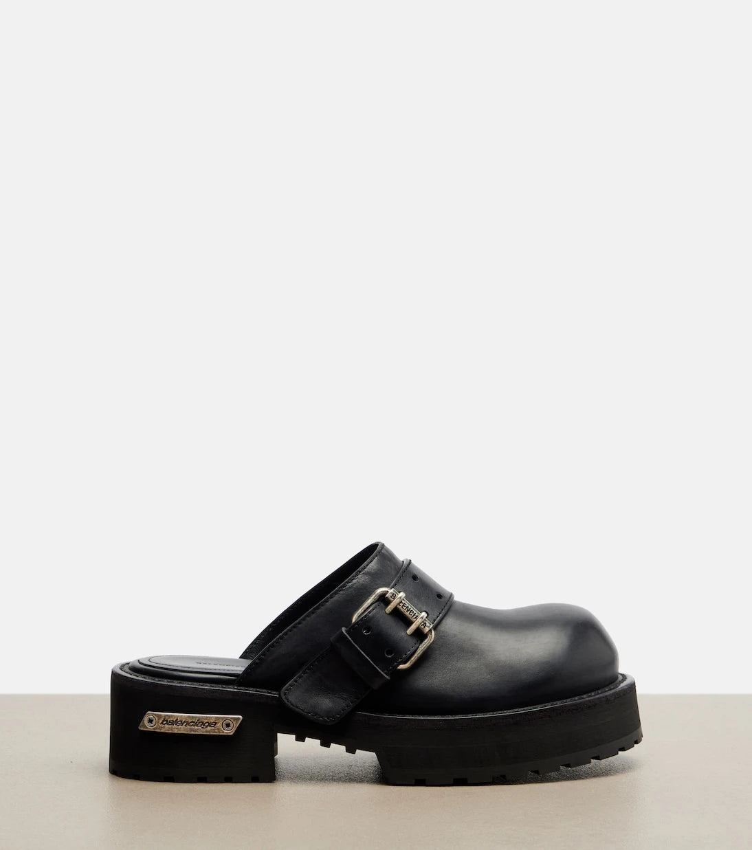 Balenciaga - Venom leather mules