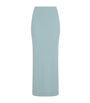 ÉTERNE Blue Ribbed Emma Maxi Skirt