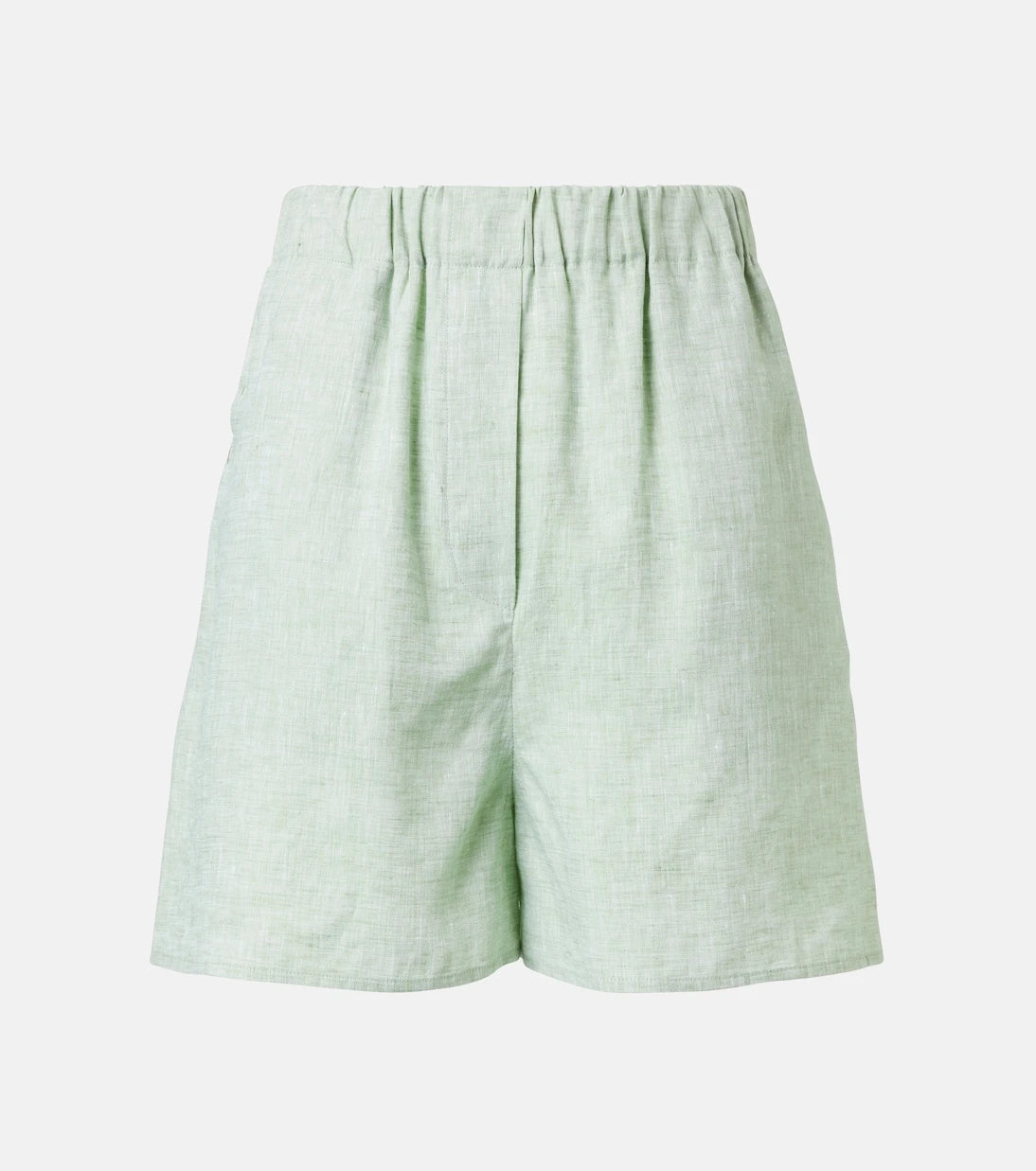 Loro Piana - Angelo high-rise linen Bermuda shorts